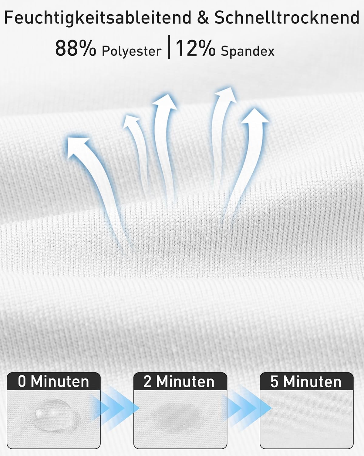 Detalle de Roadbox Kompressionsshirt Herren Langarm – atmungsaktiv, schnell trocknend und UV-50+