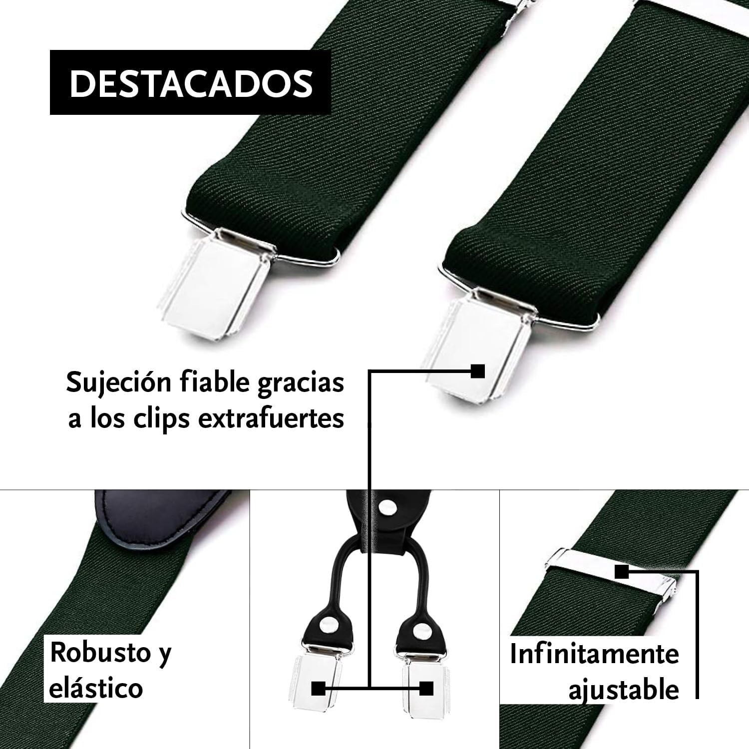 Thumbnail 3 de DonDon Tirantes hombre anchos 3,5 cm