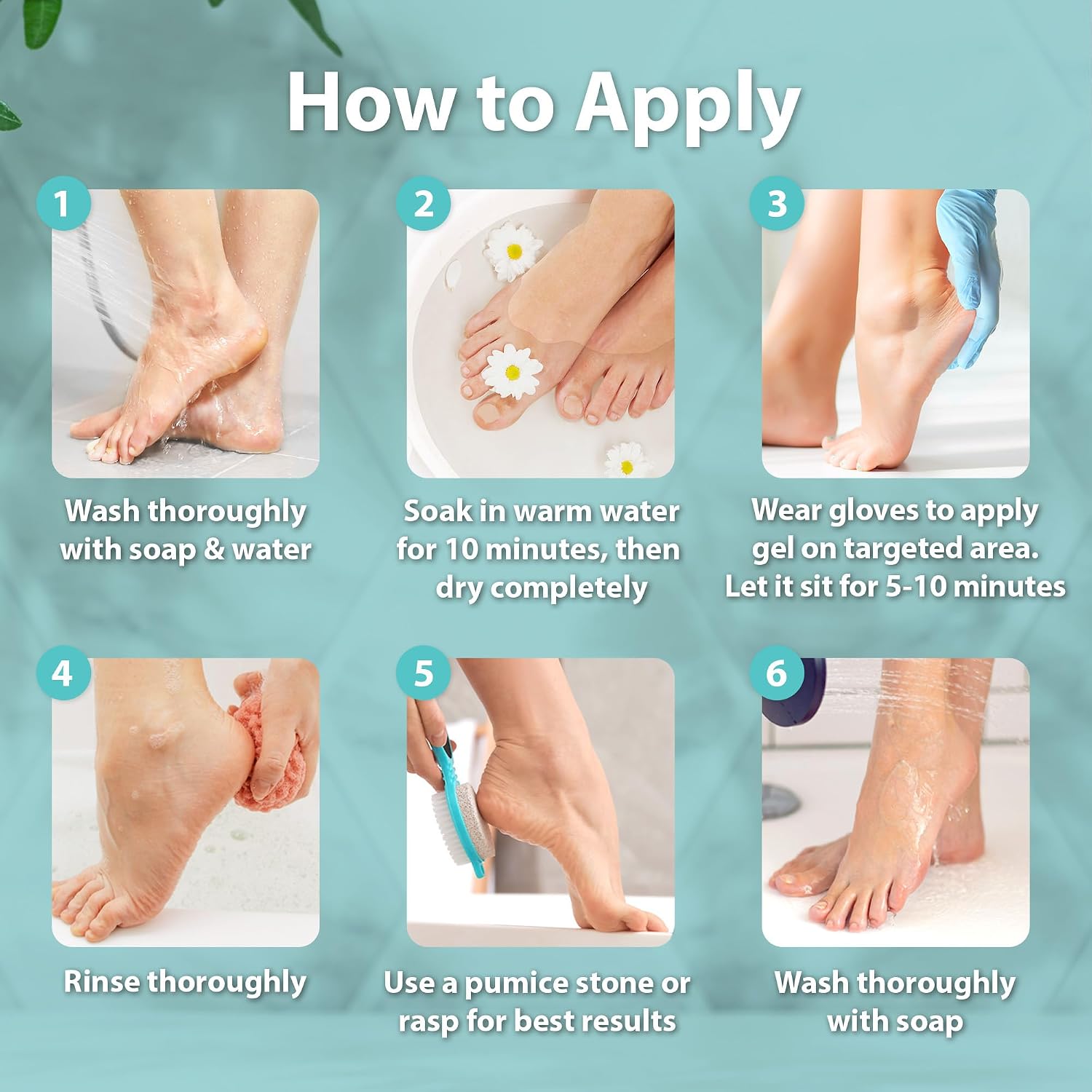 Thumbnail 5 de Ebanel Salon Grade Callus Remover Gel with 20% Urea – Pedicure Gel Peel for Feet, Heels, and Dry Skin
