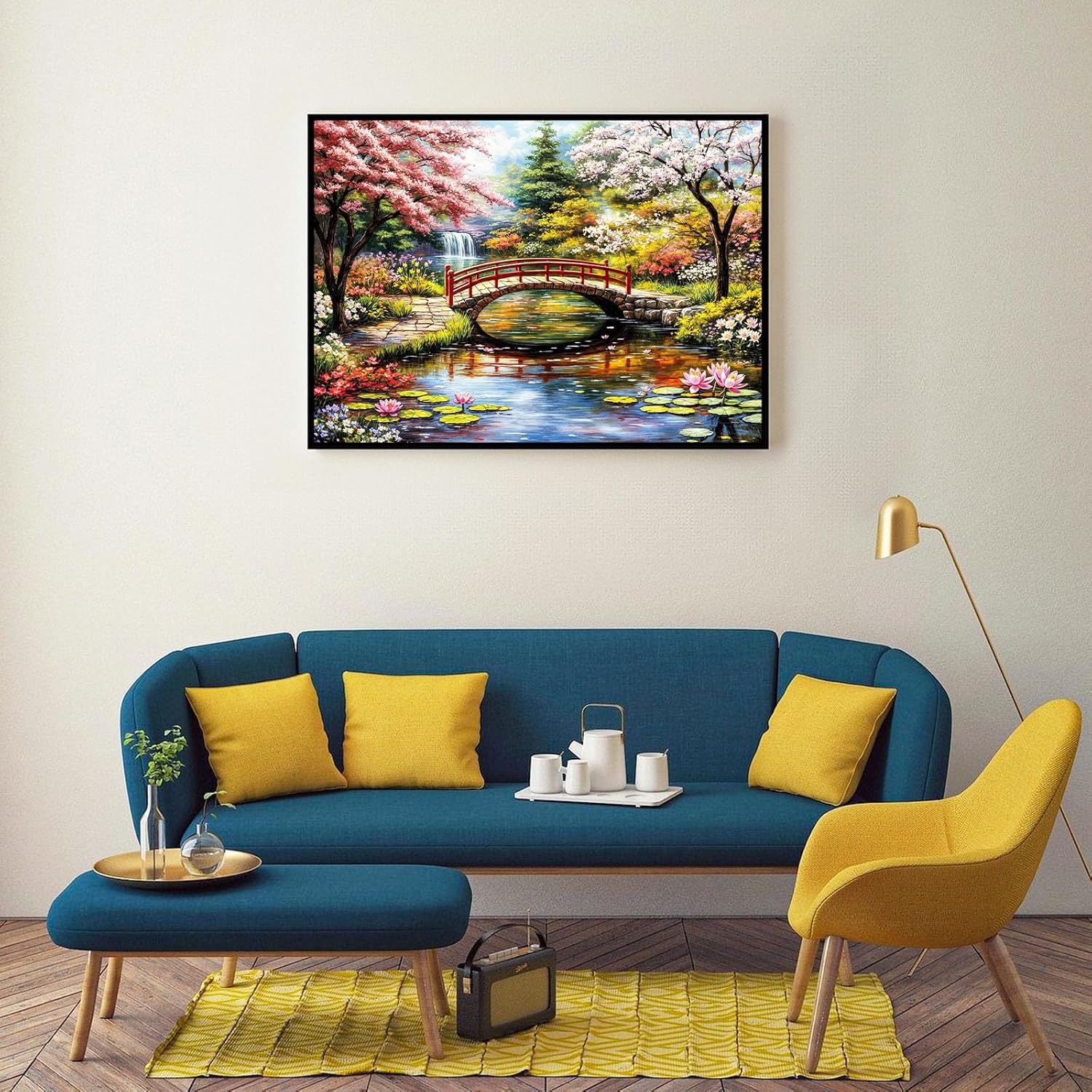 Thumbnail 3 de Japanese Garden 1000-Piece Jigsaw Puzzle (Cherry Trees & Water Lilies) for Adults
