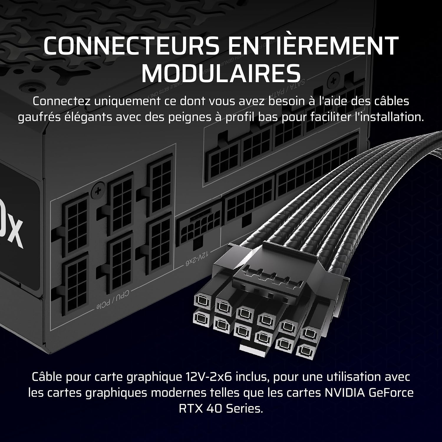 Thumbnail 4 de Corsair RM1000x alimentation modulaire 1000 W ⚙