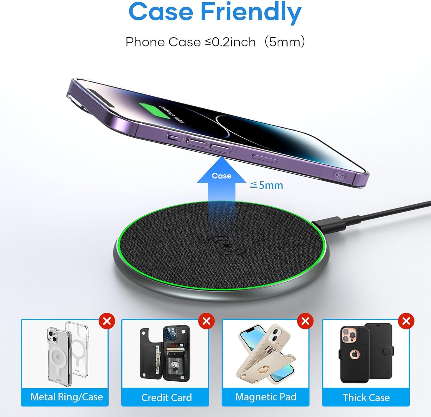 Detalle 2 de Wireless Charger 15W charging pad