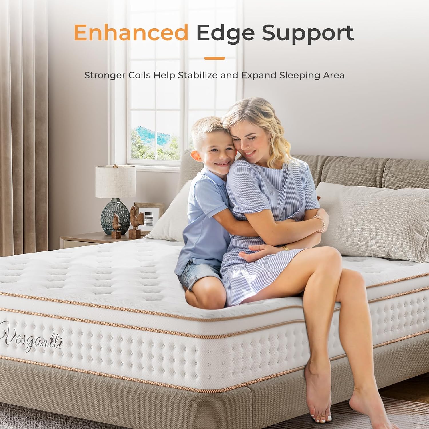 Detalle 2 de Vesgantti Small Single Hybrid Mattress 2FT6
