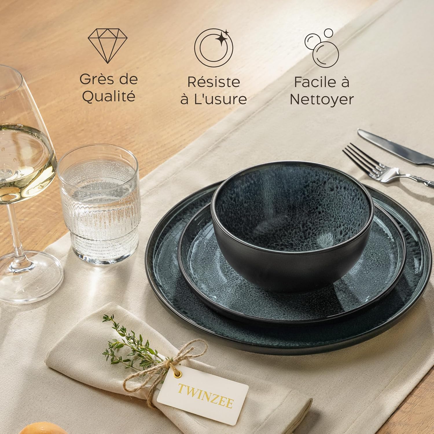 Detalle de Twinzee 6 Assiette Dessert Granite