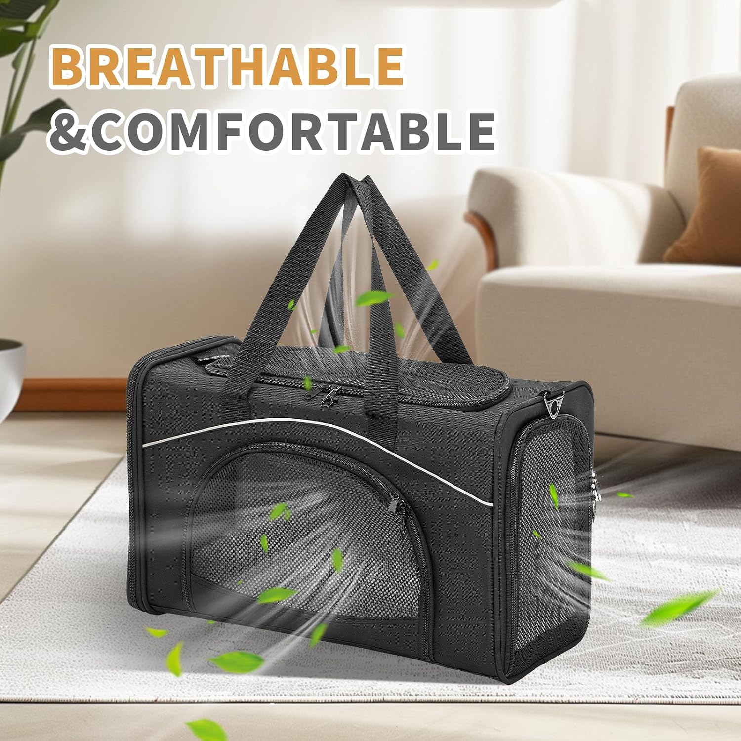 Detalle de Petsfit Transporttasche Hunde und Katze 47 x 23 x 31 cm