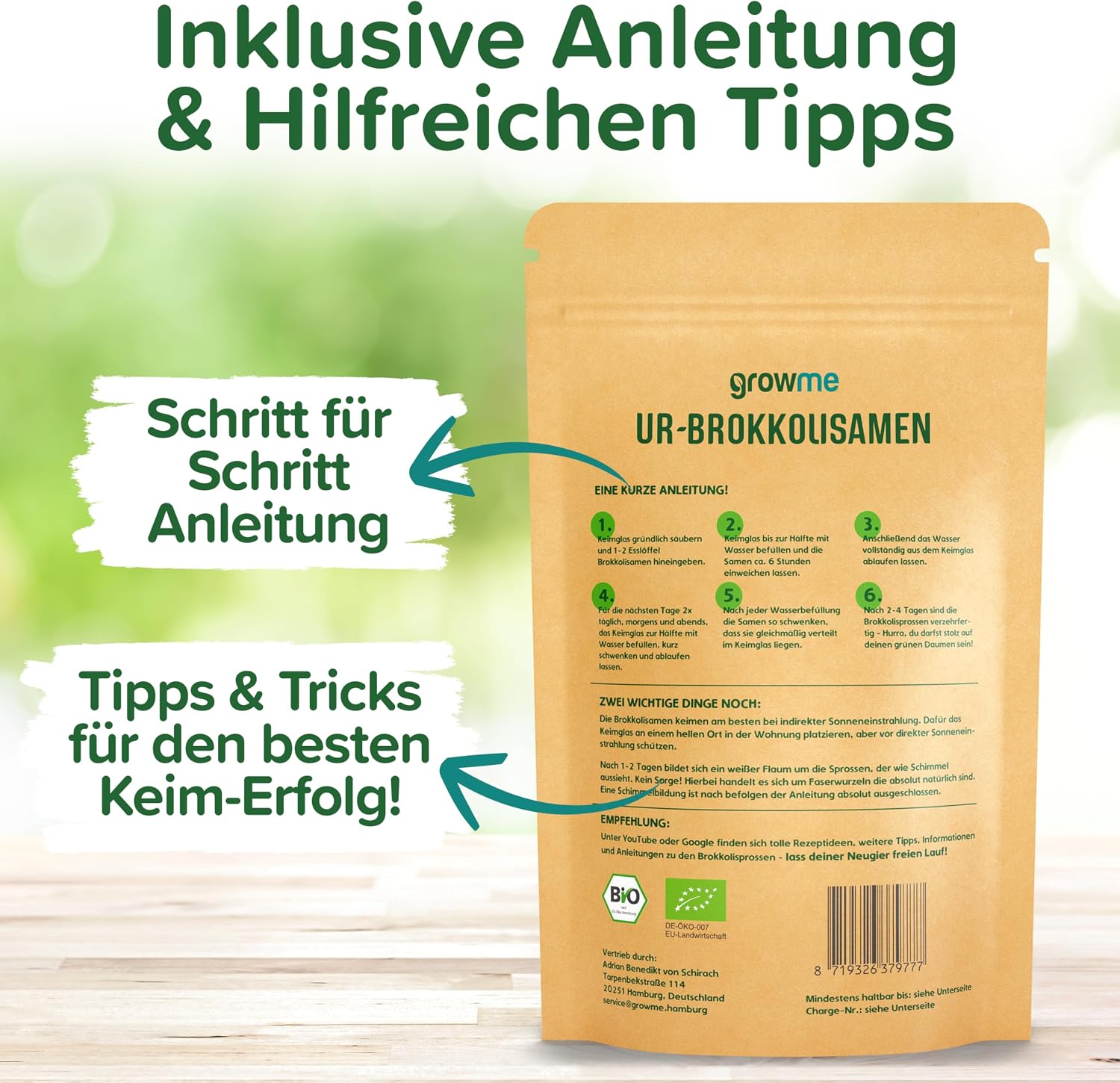 Thumbnail 6 de BIO Brokkoli-Sprossen Samen 500 g