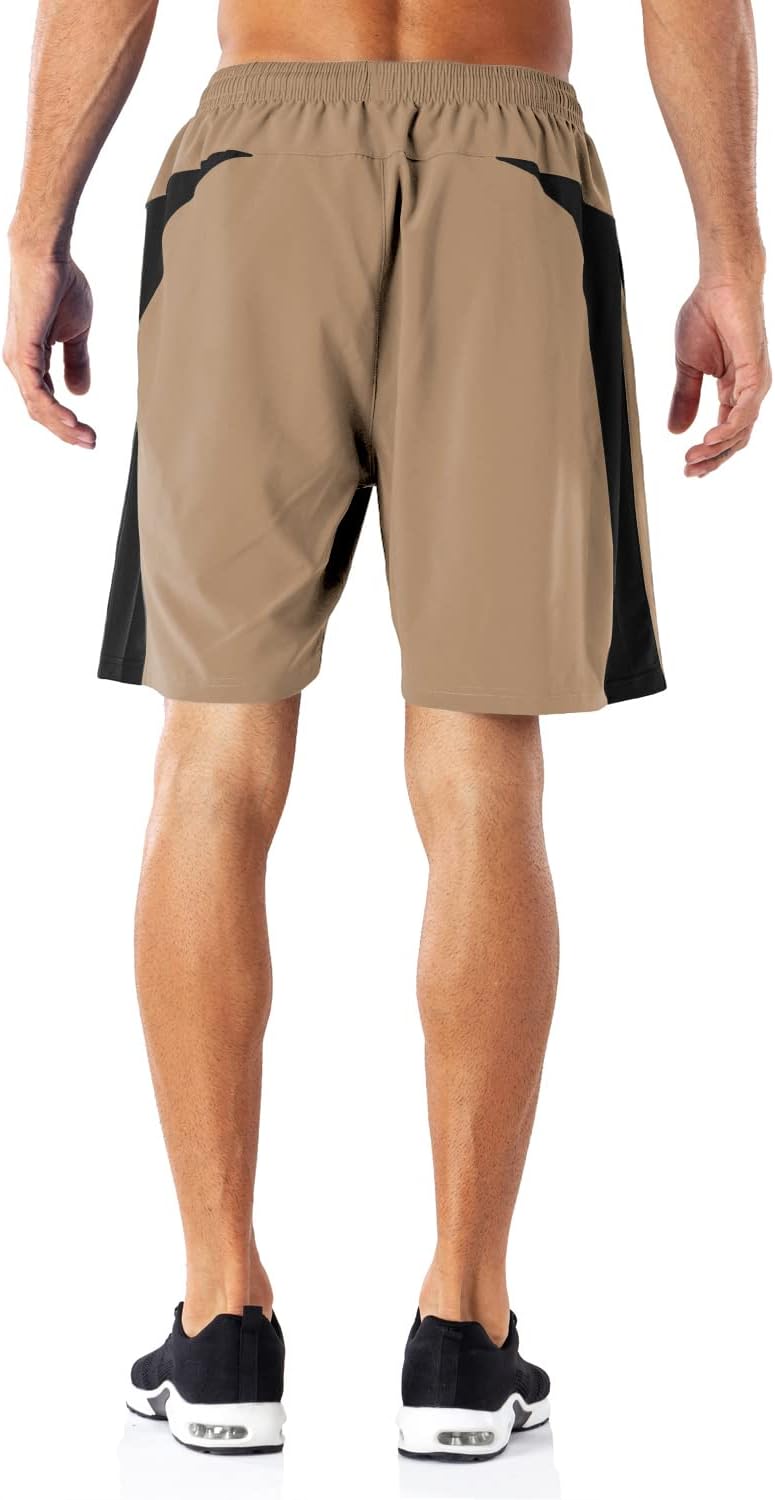 Thumbnail 3 de HMIYA Herren Sport Shorts – Schnell trocknende Kurze Hose mit Reißverschlusstaschen