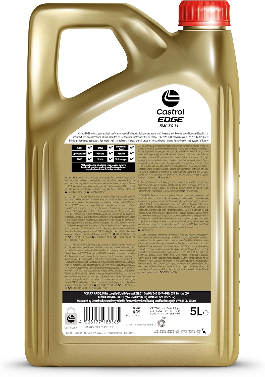 Thumbnail 3 de Castrol EDGE 5W-30 LL Motoröl 5L 🛢