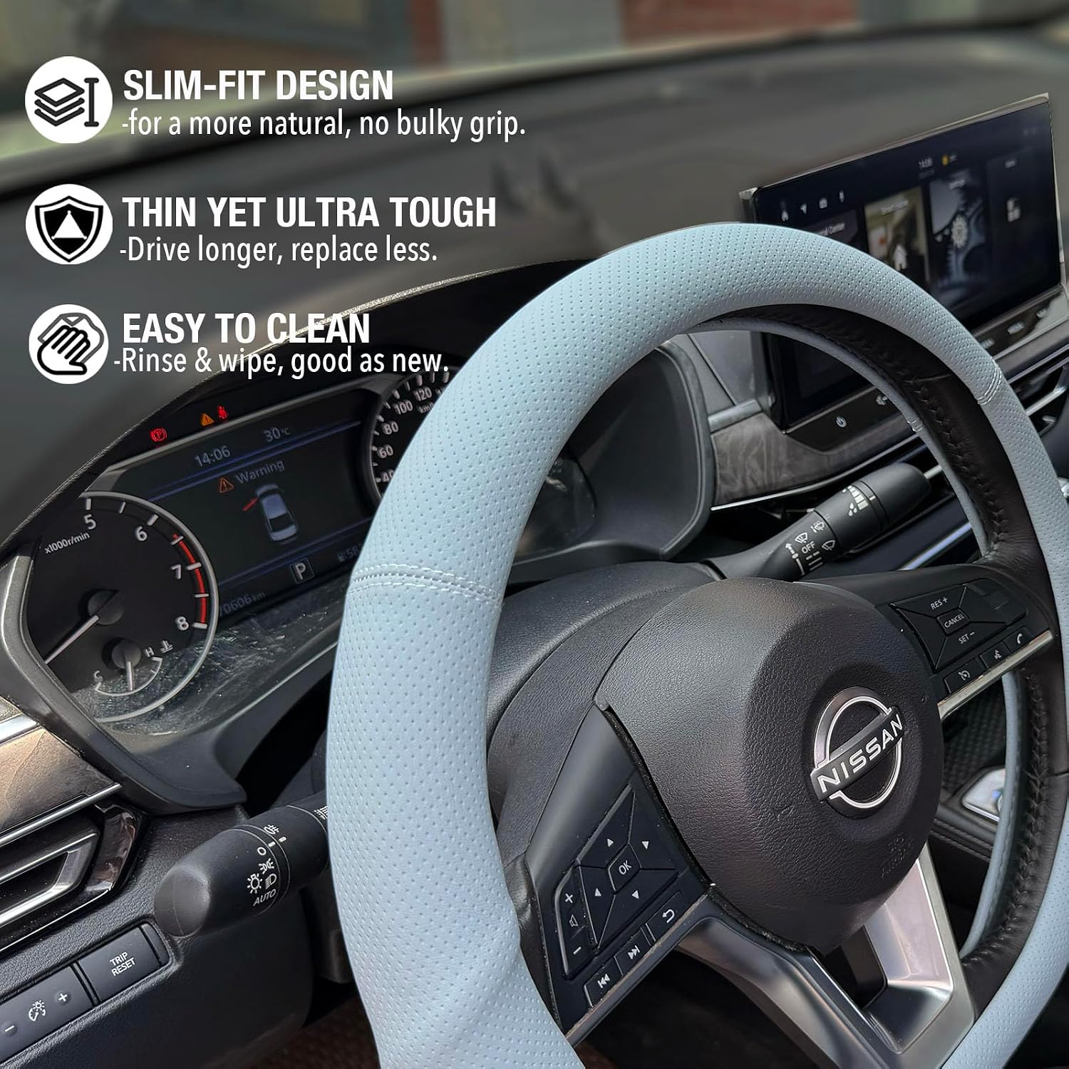 Thumbnail 2 de PINCTROT Steering Wheel Cover 14.5-Inch