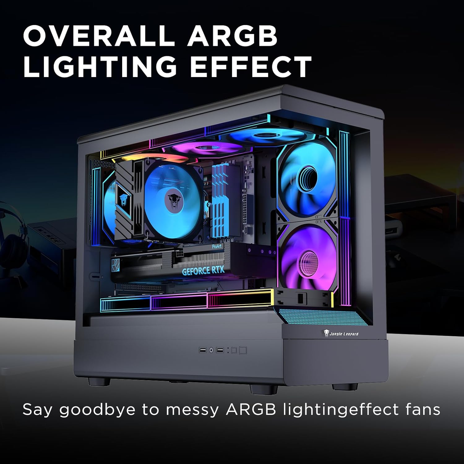Thumbnail 4 de TZMRIT Interstellar-V2 120mm ARGB PC fans pack