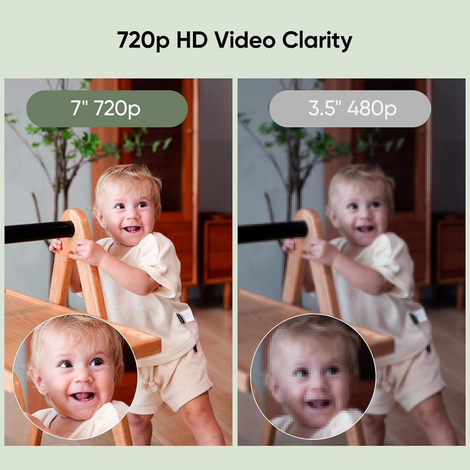 Thumbnail 2 de bonoch Baby Monitor 7" 720P with 2 cameras