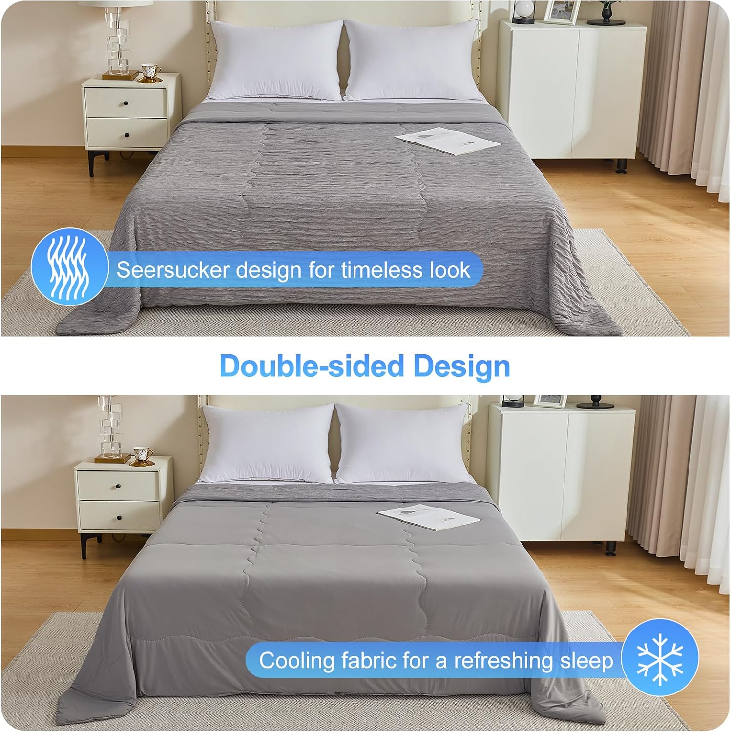 Detalle de CHOSHOME Cooling Comforter, Twin XL