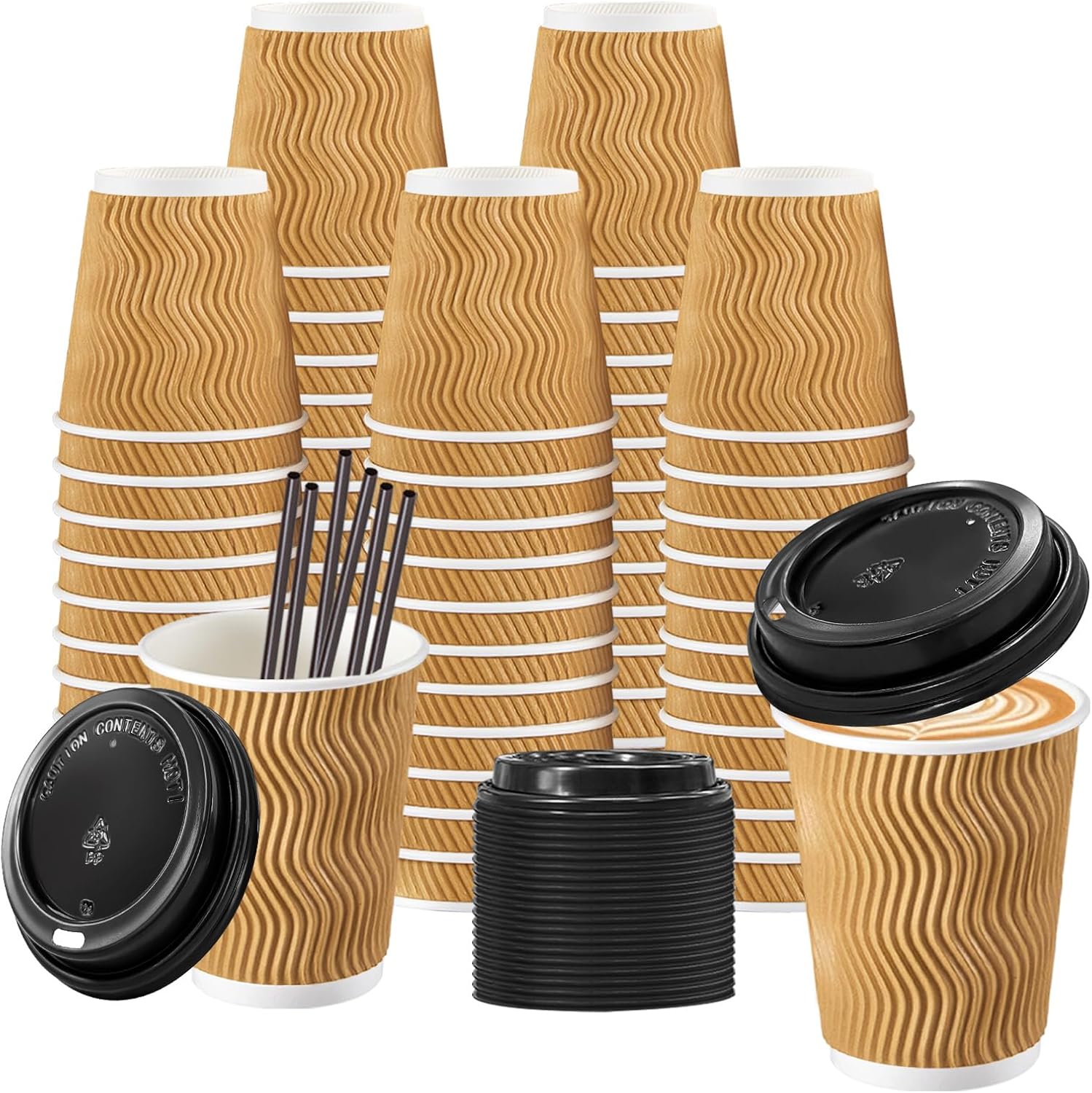 Thumbnail 6 de Lamosi Disposable Coffee Cups, 12 oz