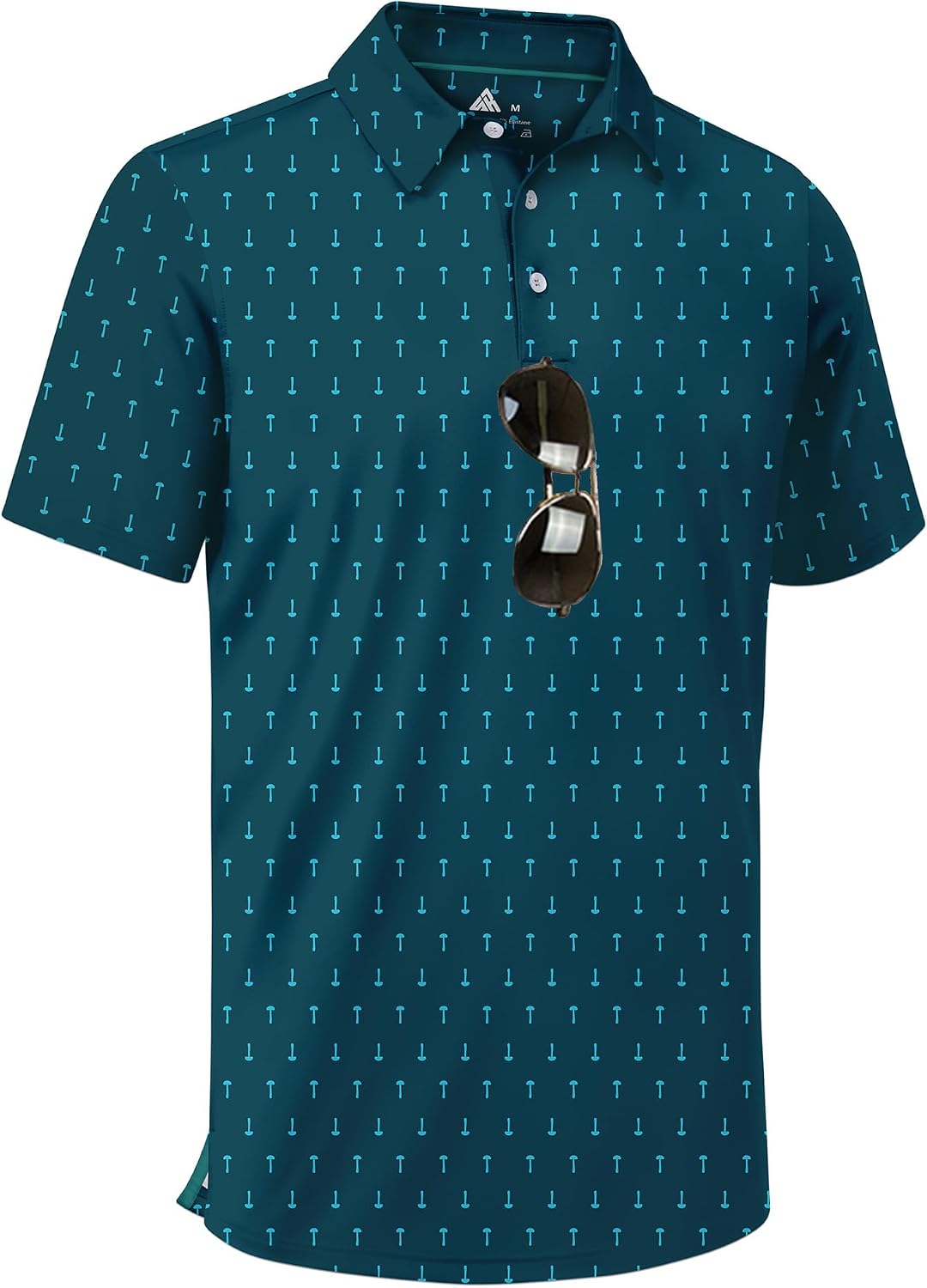 Detalle de ZITY Men's Moisture-Wicking Polo UPF 30+