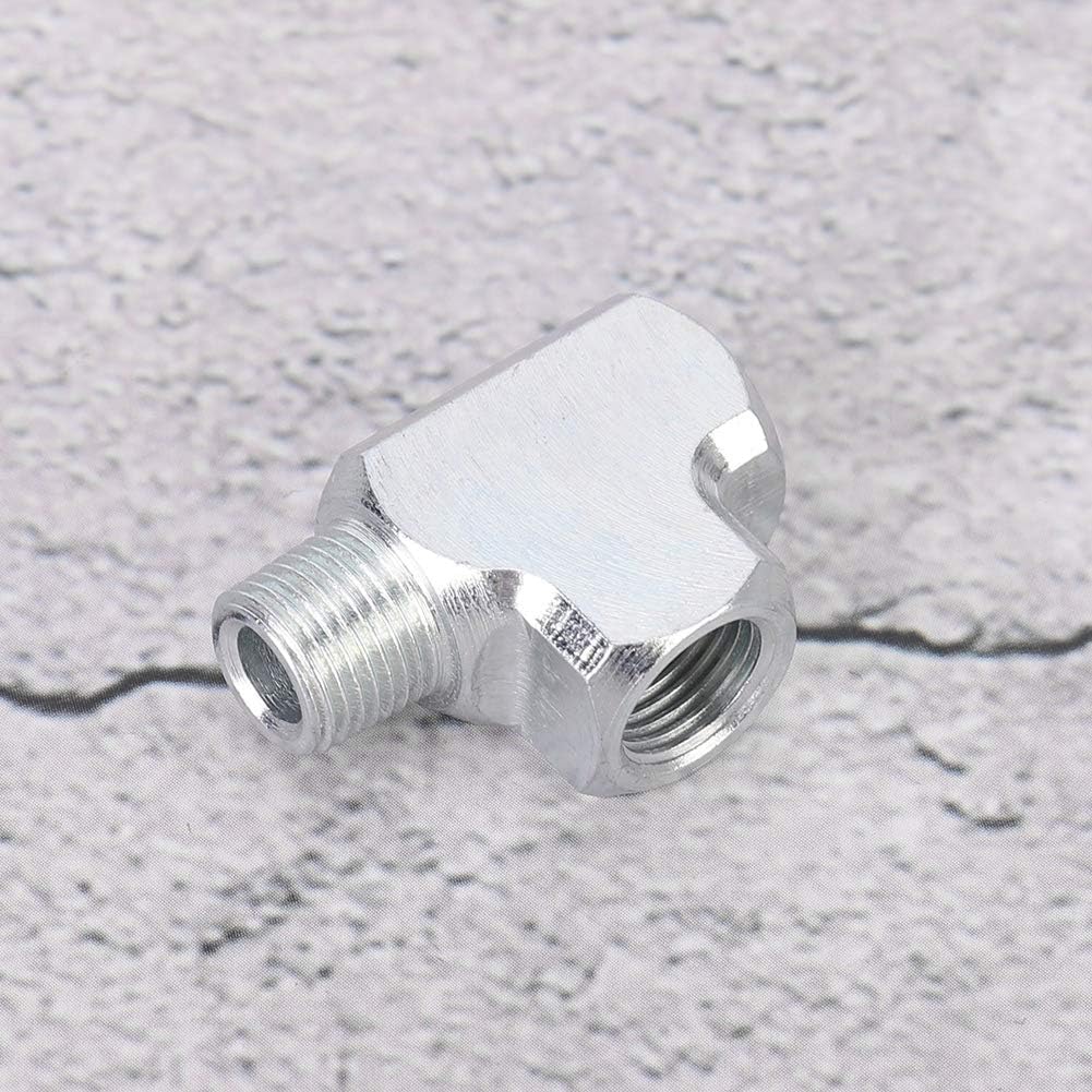 Thumbnail 6 de Aramox T-koppling för manometer, 1/8 tum, aluminiumlegering och 3-vägsdesign