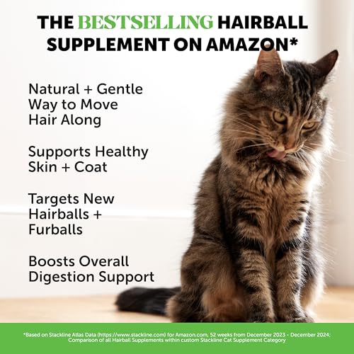 Detalle de Pet Honesty Cat Hairball Remedy Treats: Dual Texture Crunchy Creamy Hairball Relief for Indoor Cats