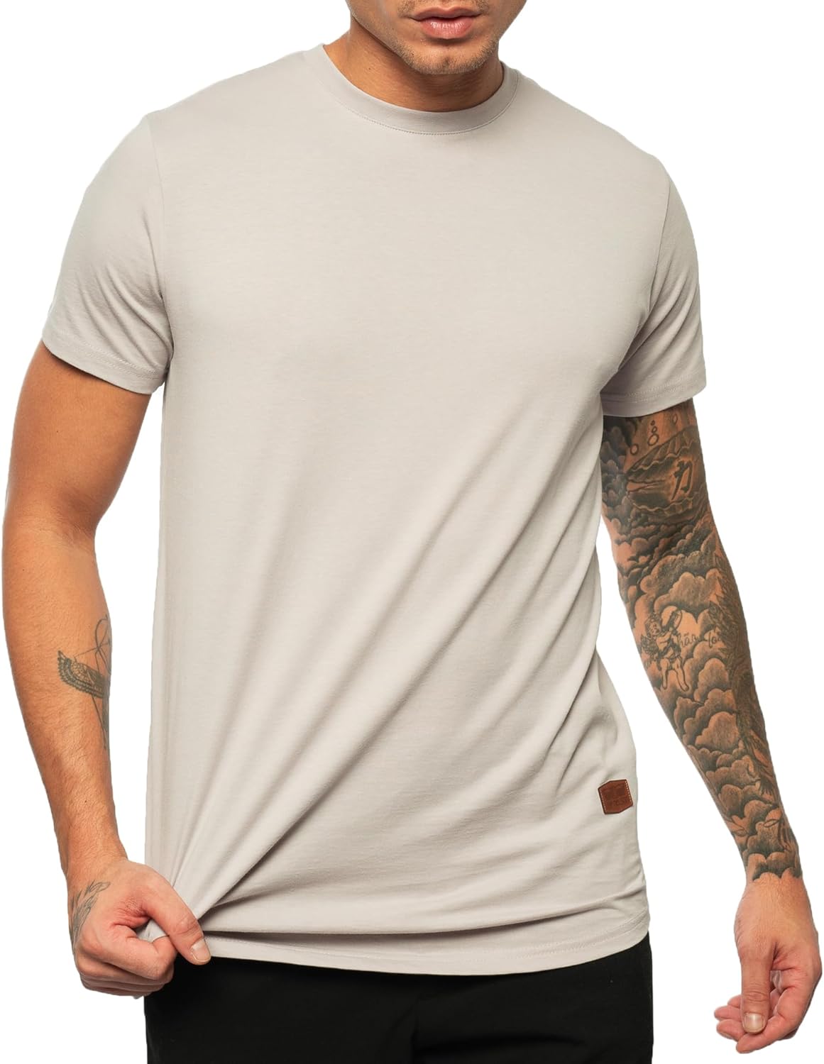 Thumbnail 5 de Leif Nelson Herren Casual T-Shirt mit tailliertem Schnitt