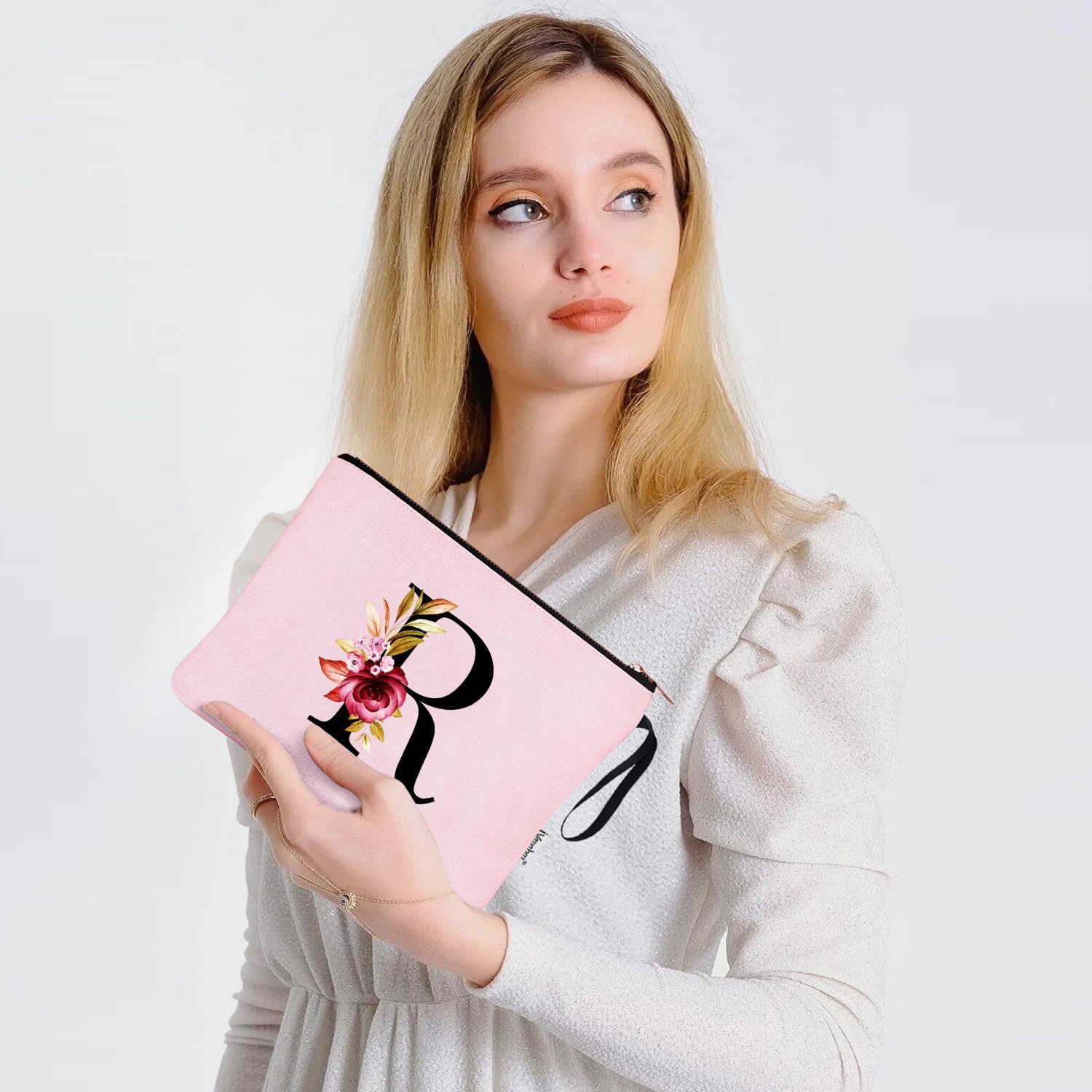 Thumbnail 5 de Vavabox A-Z Personalised Initial Makeup Bag (Pink) – Ideal Bride, Bridesmaid or Gift
