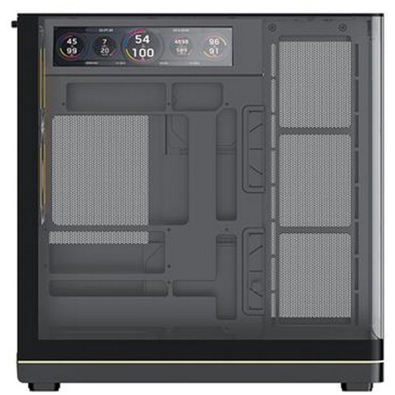 Detalle de Forgeon VISION LCD ARGB - Torre ATX con Panel LCD IPS de 9,16" y Cristal Curvo