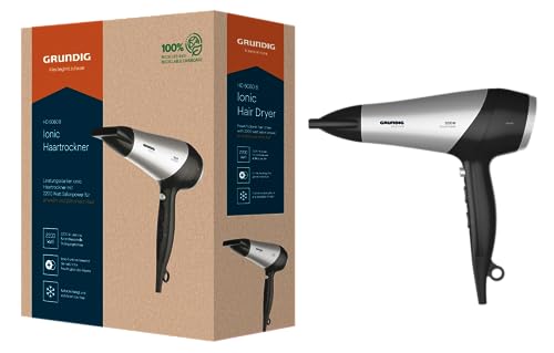 Detalle de Grundig HD 6080 B Haartrockner – 2200 W, Ionentechnologie, Diffusor, 3 Temperatur- und 2 Luftstromstufen