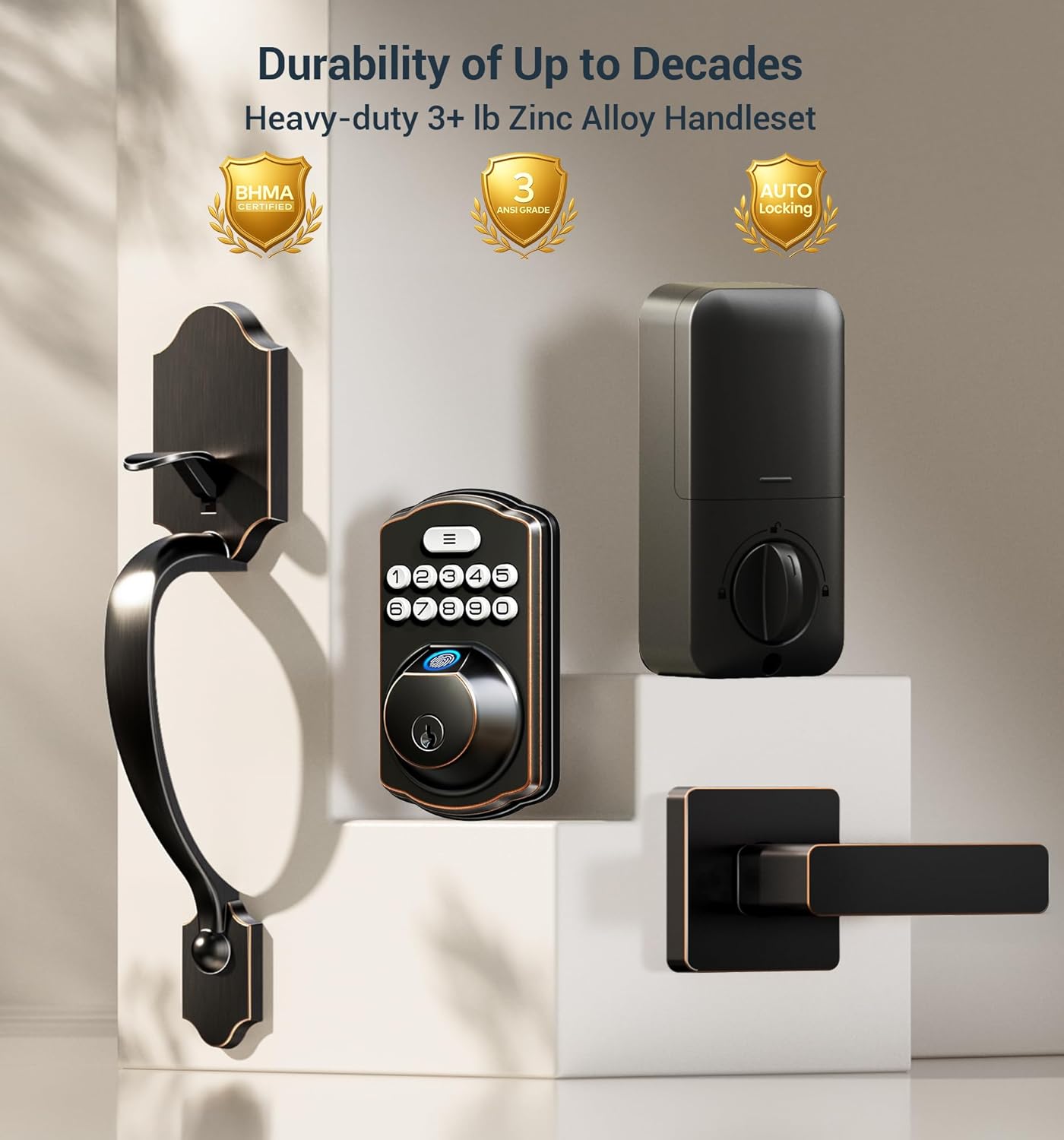 Thumbnail 6 de Veise Fingerprint Deadbolt Lock KS02D