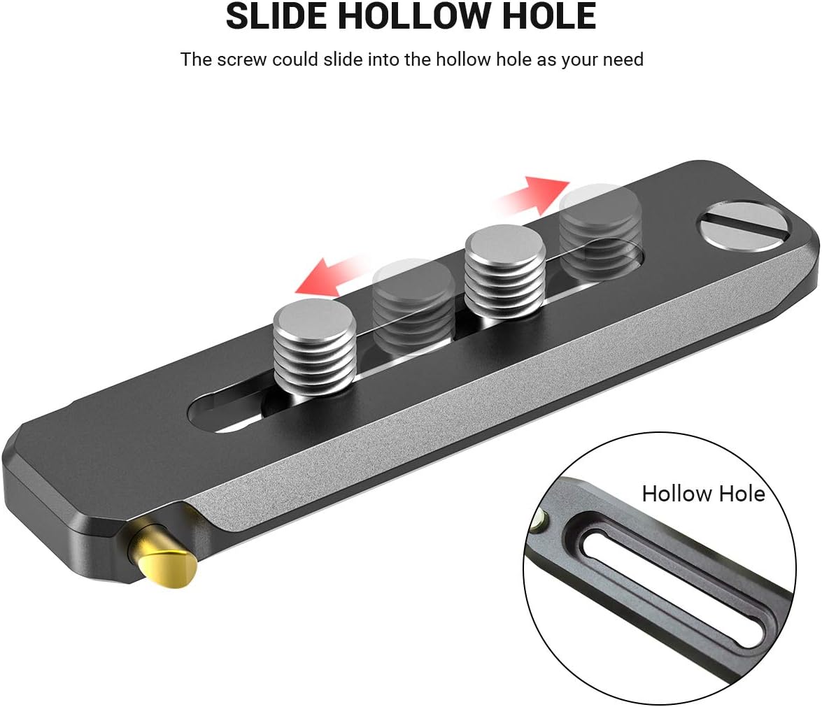 Detalle 2 de SmallRig Rail NATO 70 mm (2483B) pour DSLR et caméscope