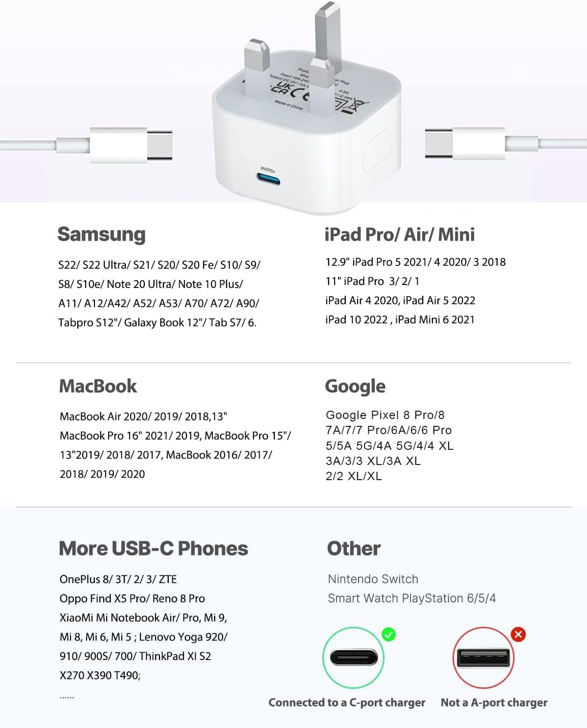 Thumbnail 6 de Google Pixel Fast Charger 25W USB-C