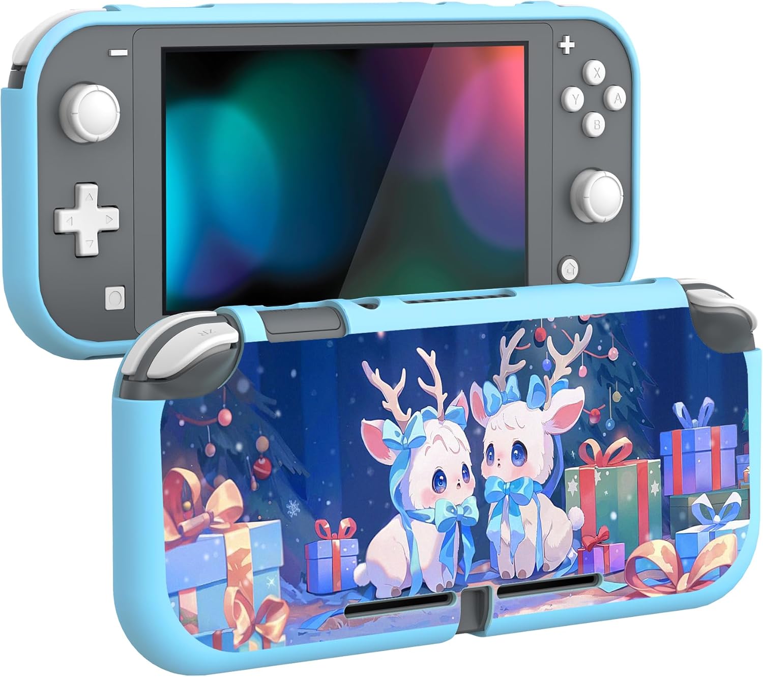 Thumbnail 6 de playvital Santa Deer Custom Protective Case for Nintendo Switch Lite