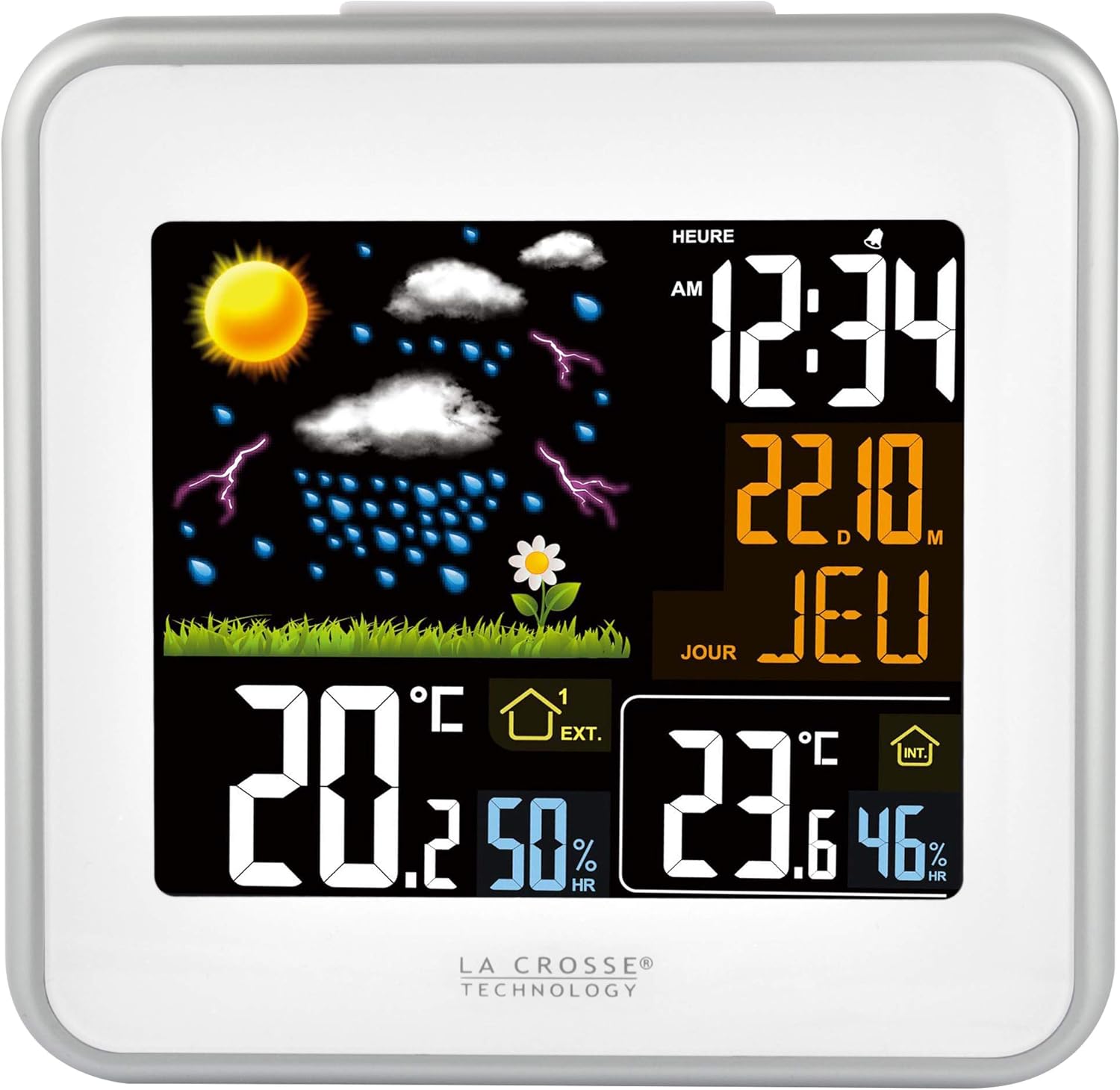 Thumbnail 1 de La Crosse Technology WS6821 : station météo avec écran coloré et suivi intérieur/extérieur