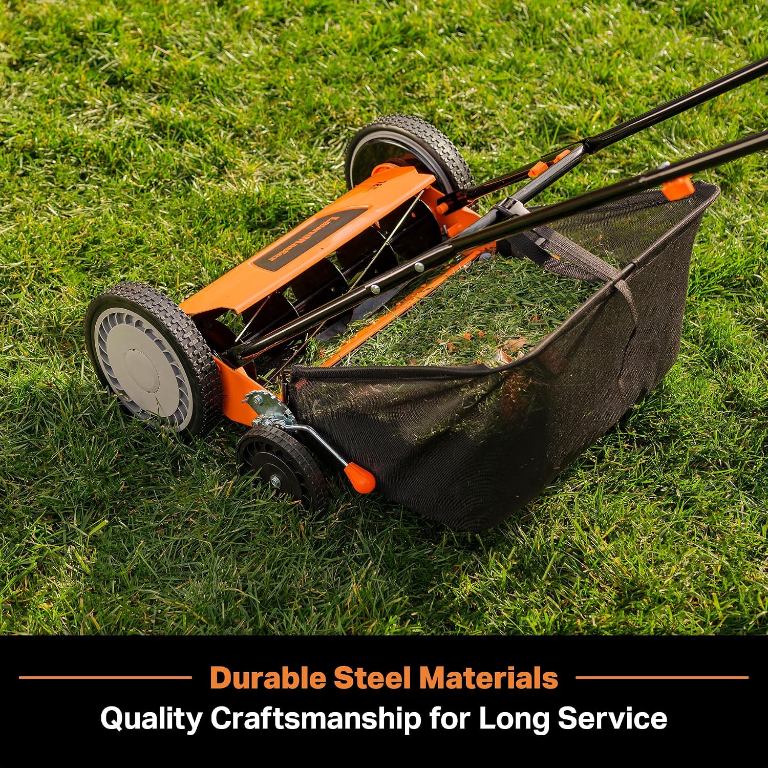 Thumbnail 4 de LawnMaster LMRM1801.01 Push Reel Lawn Mower, 18-Inch, 5-Blade