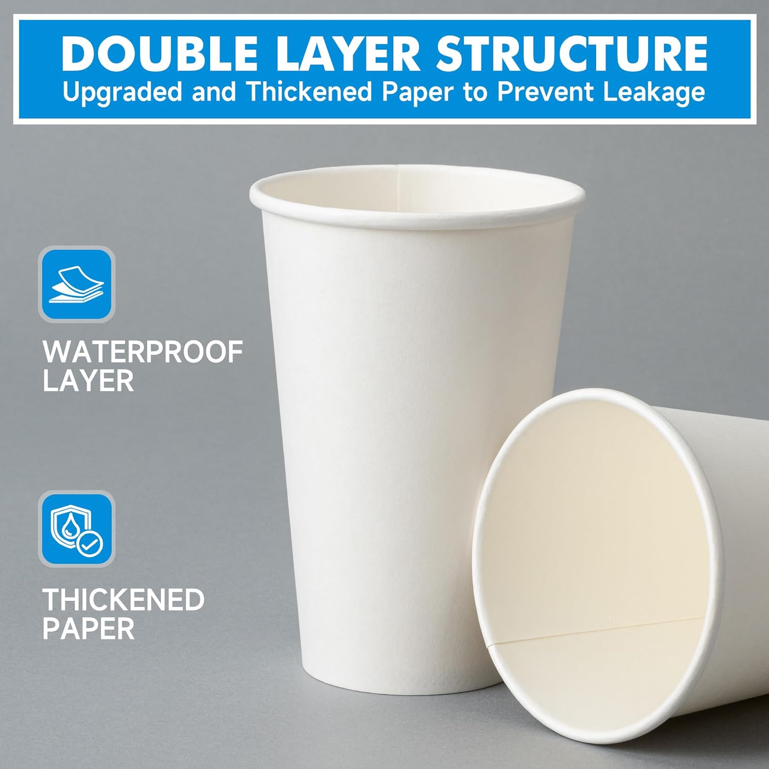 Detalle de RACETOP Coffee Cups 16 oz 100-Pack
