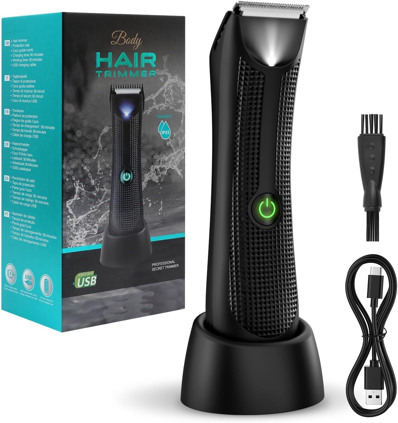 Detalle de Vexloria Pubic & Body Hair Trimmer 1️⃣🪒