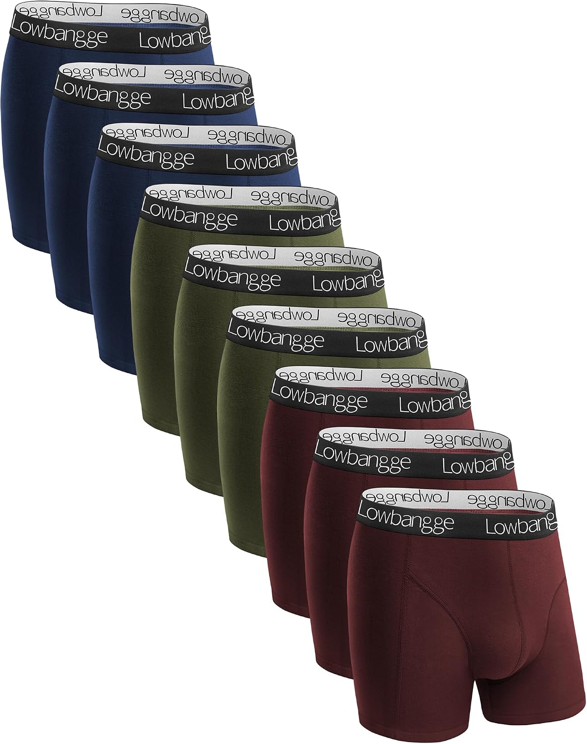 Detalle 2 de Lowbangge Boxershorts Herren 9er Pack 3D-Schnitt