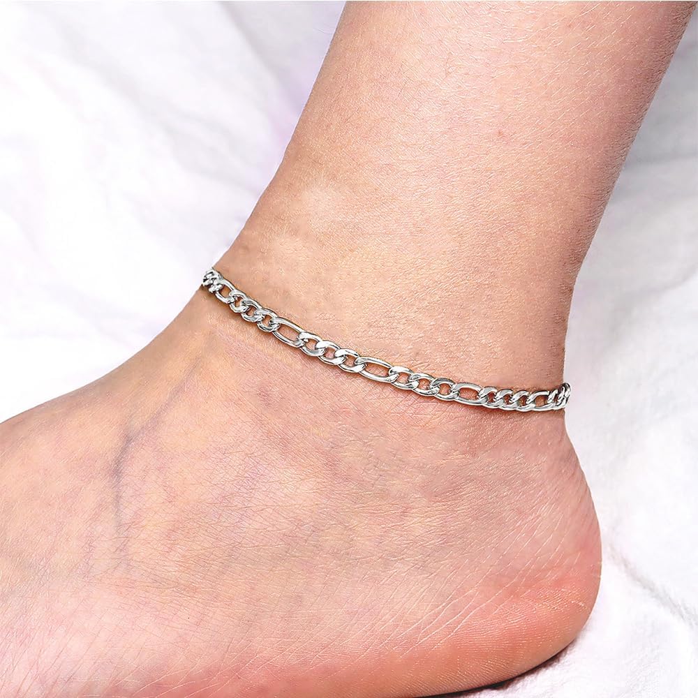 Detalle de Cangall Silber Fußkette mit 22 cm