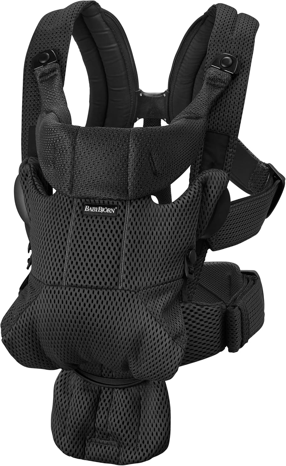 Detalle de BabyBjörn Marsupio Move Mesh 3D Verde salvia