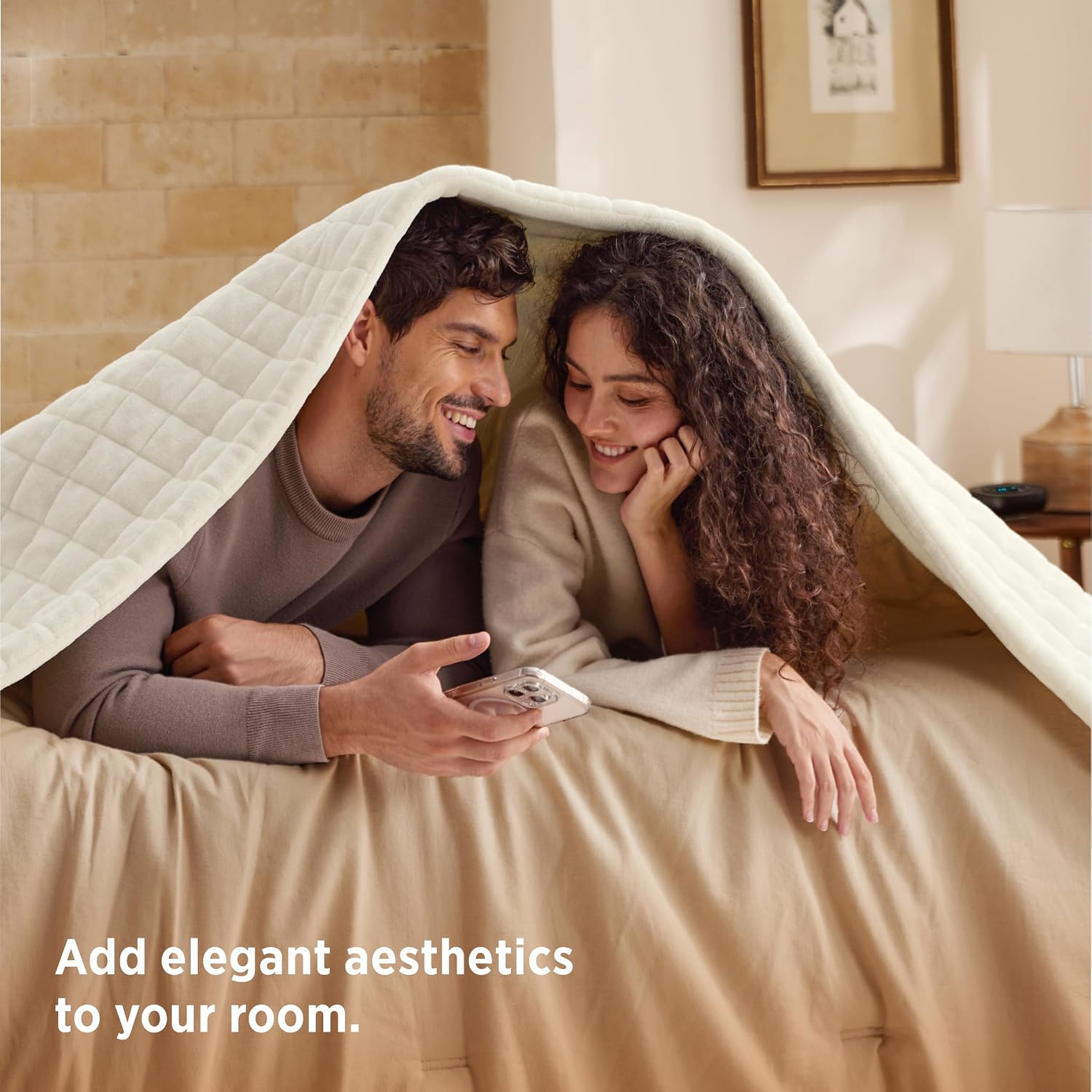 Thumbnail 6 de Bedsure BS-QB04-S Queen Heated Blanket, Ivory Quilt, Dual Controls, 10 Heat Levels