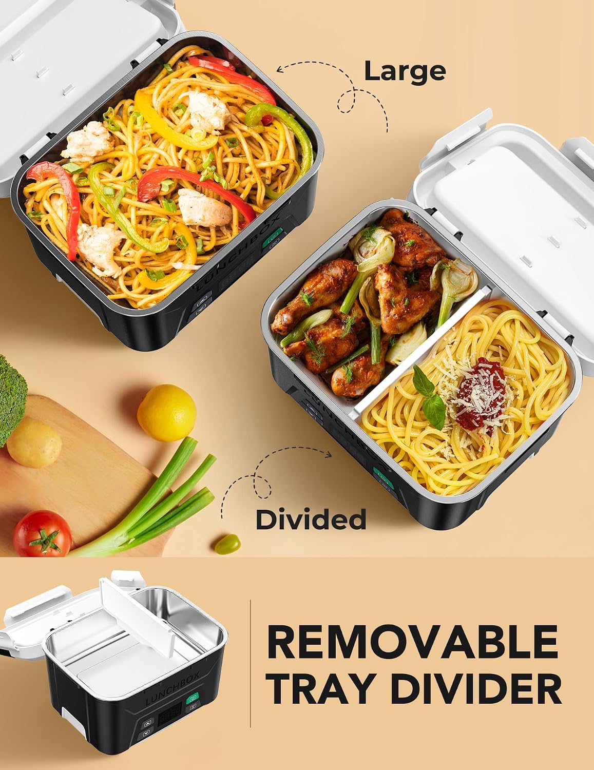 Thumbnail 5 de EAST OAK Cordless Heated Lunch Box, 5.5 Cups ⚡