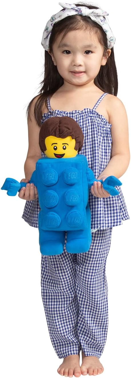 Detalle de Manhattan Toy LEGO Minifigure Brick Suit Guy – pluszowa minifigurka 33 cm