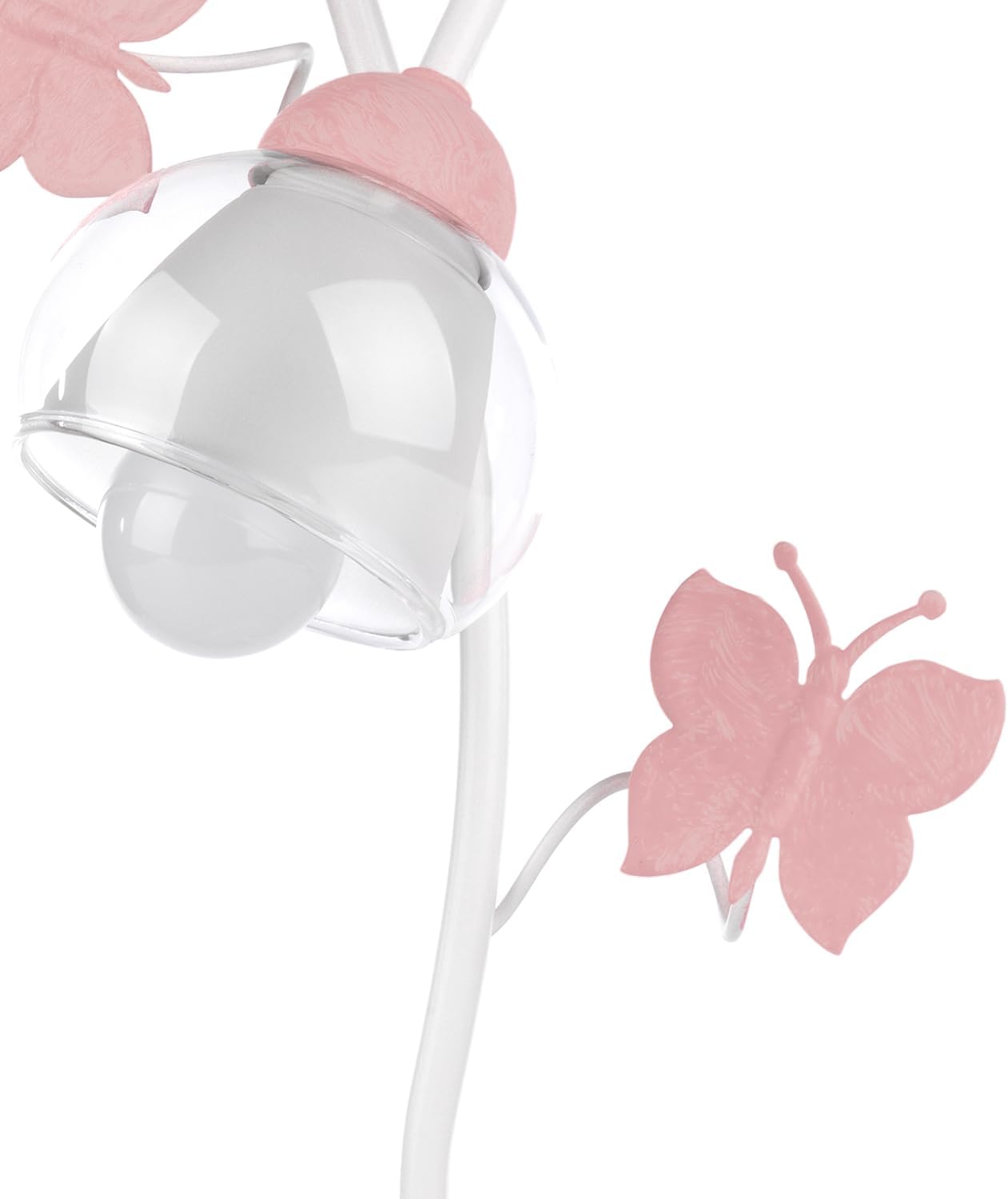Thumbnail 5 de ONLI Butterfly – lampa stołowa z metalową ramą i szklanym kloszem E14