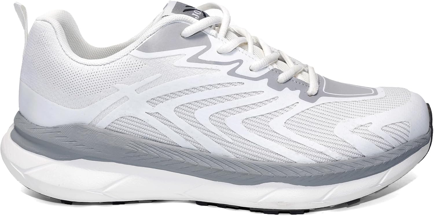 Detalle de JOMIX herensneakers maat 40: grijs mesh met veters en rubberzool