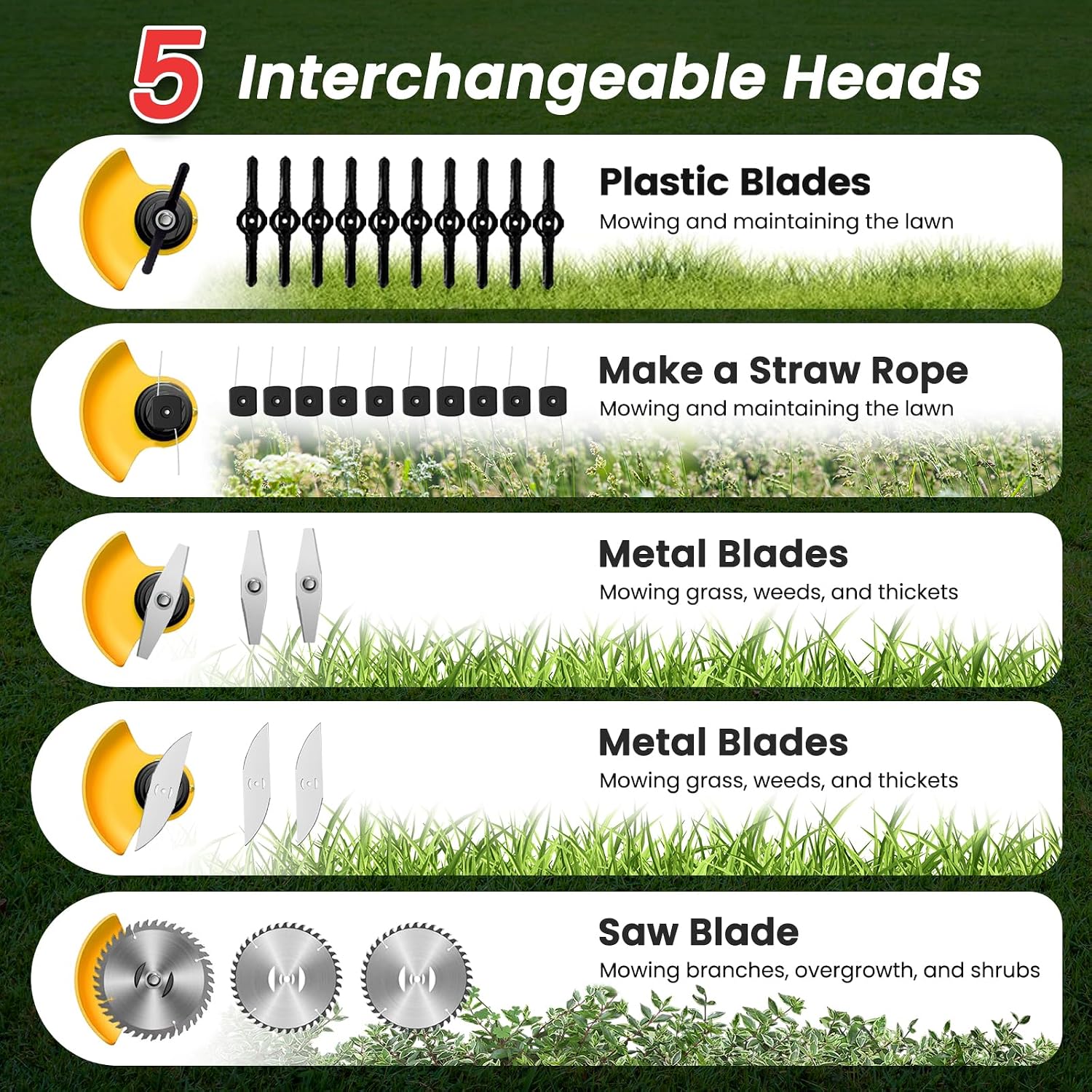 Thumbnail 6 de Cordless Weed Trimmer with 2.0Ah Batteries