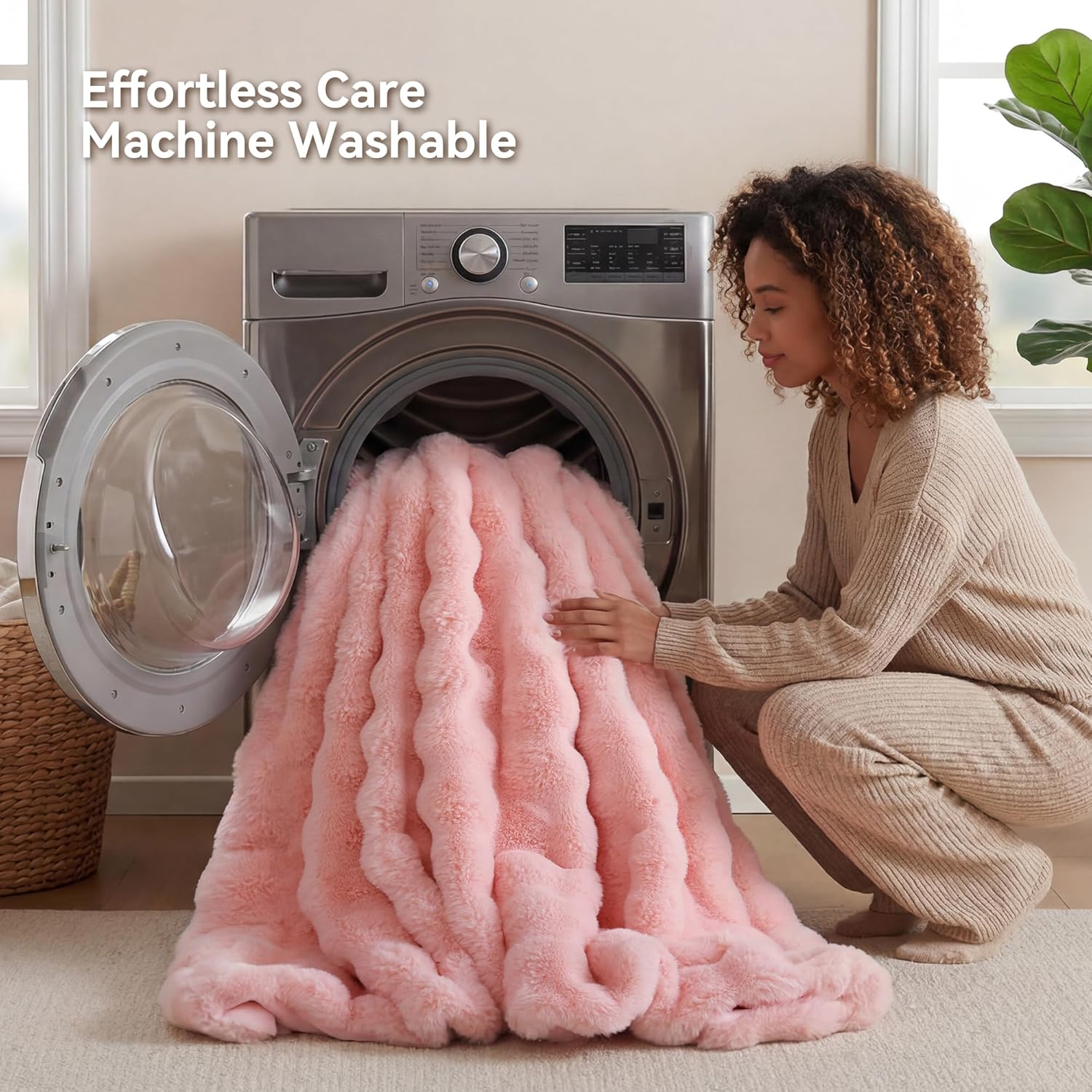 Thumbnail 6 de Smoofy Faux Fur Throw Blanket 50" x 60" ๐