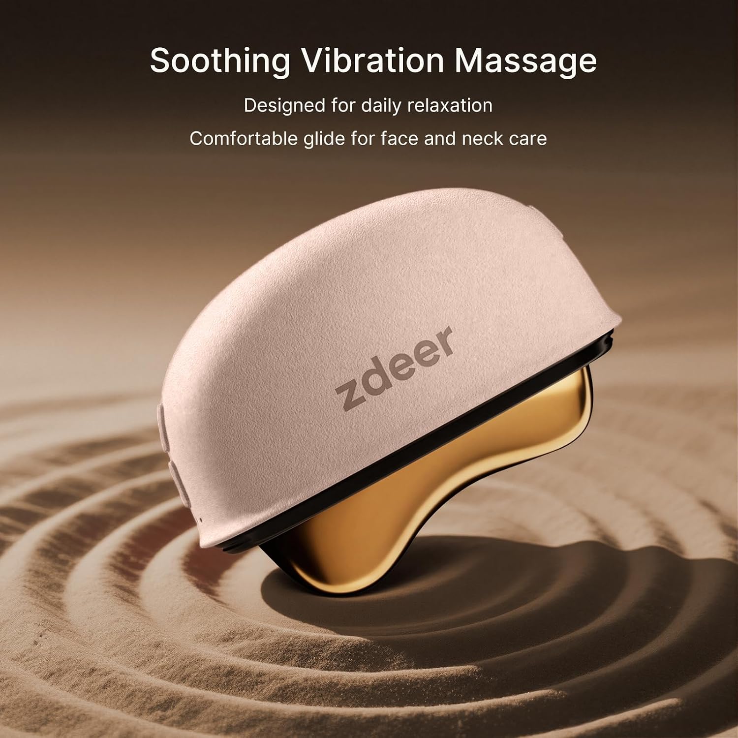 Thumbnail 6 de ZDEER GS5 Brass Electric Heated Gua Sha Facial Sculpting Tool with Vibration (Pink)