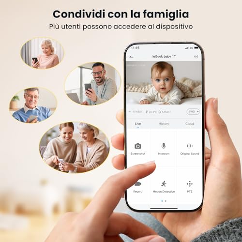 Thumbnail 6 de ieGeek Cámara Vigilancia Bebes 5" 2K/3MP 📷