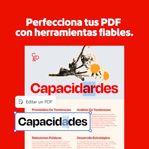 Detalle de Adobe Acrobat Studio: suscripción de 12 meses para editar, convertir y firmar PDFs con IA integrada