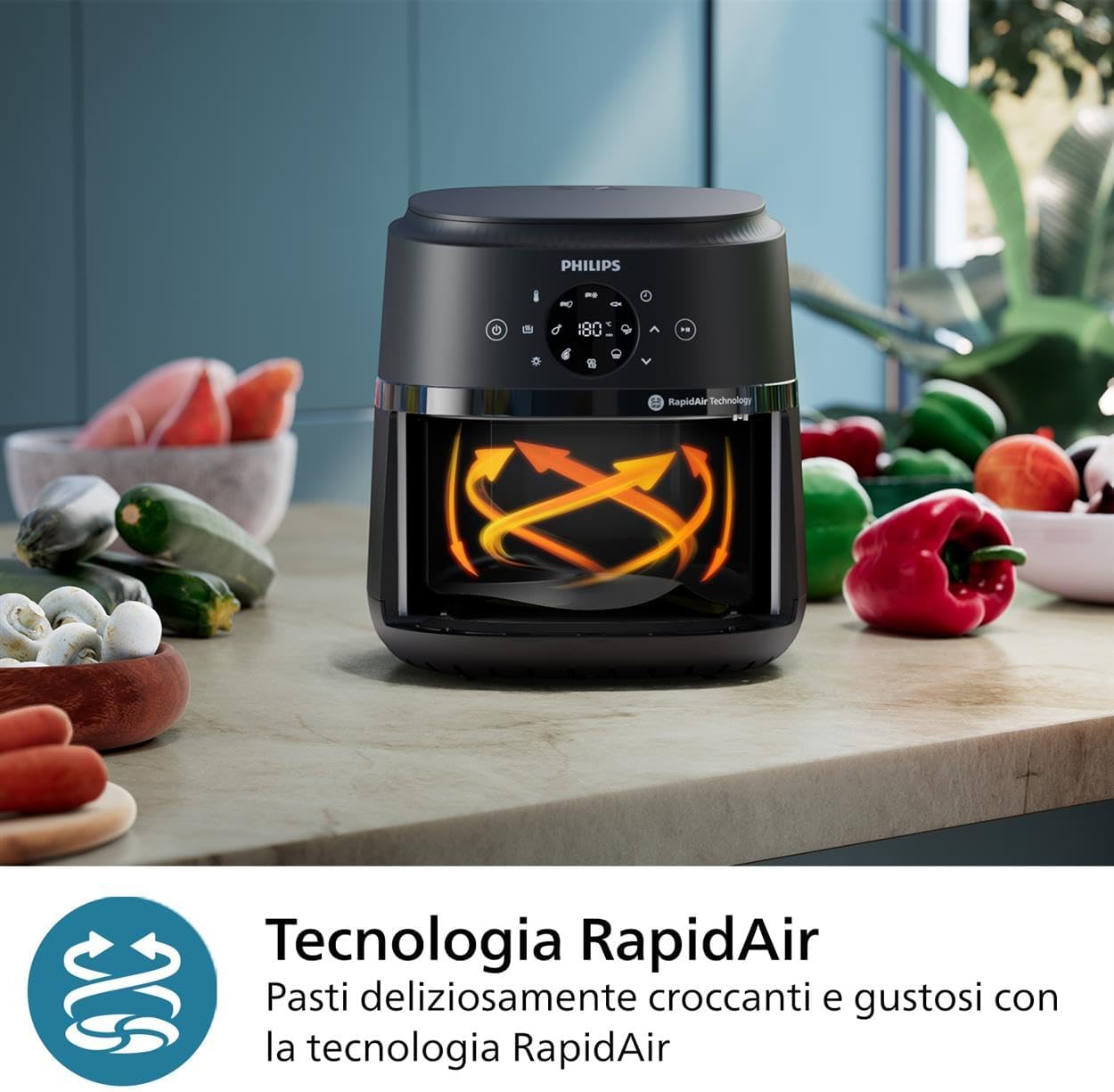 Detalle de Philips Airfryer Serie 2000 friggitrice 4,2 L 🍟