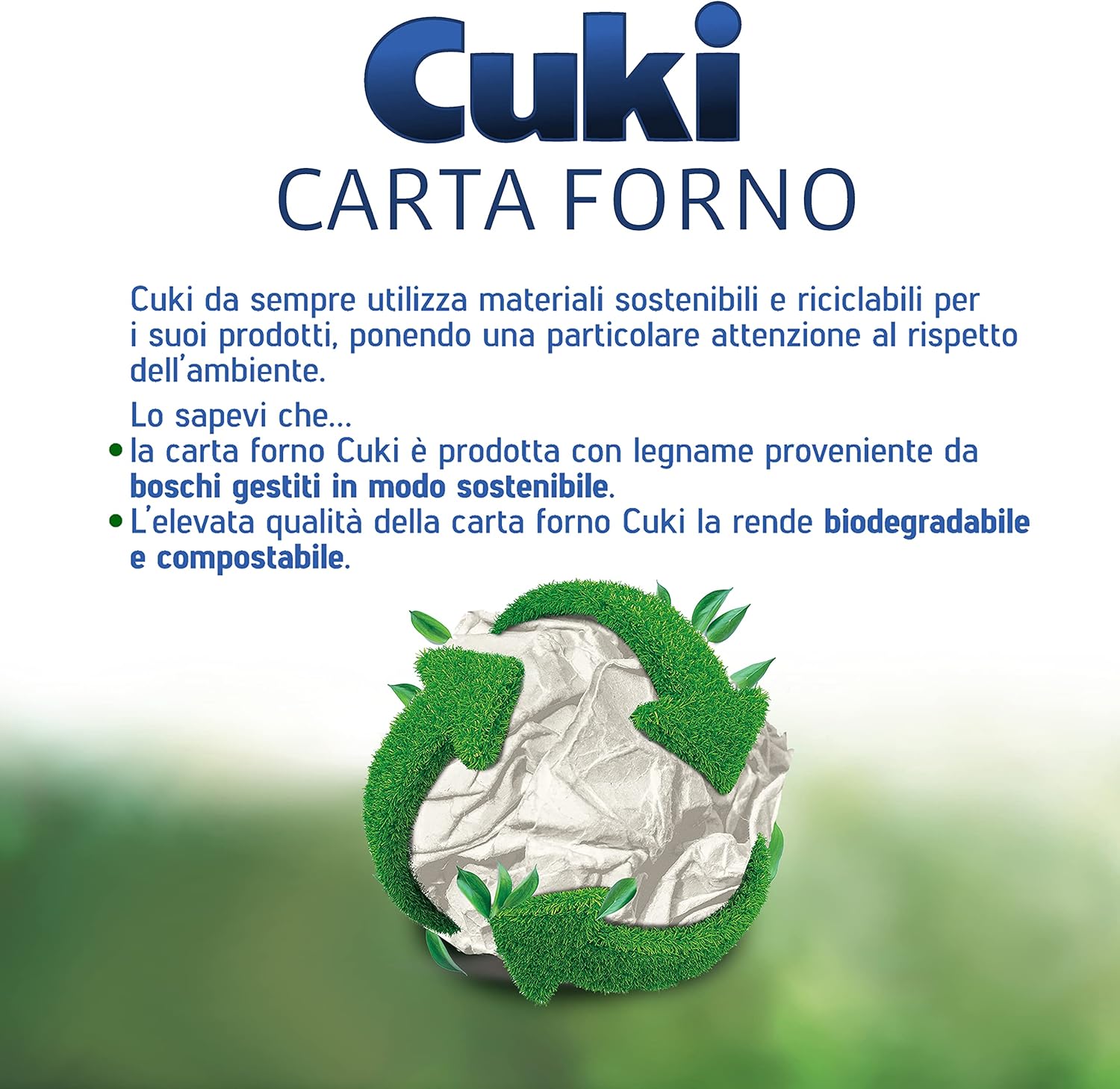 Detalle de Cuki Carta Forno Antiaderente su Entrambi i Lati, con Taglierina – 36x50 cm, formato Professionale