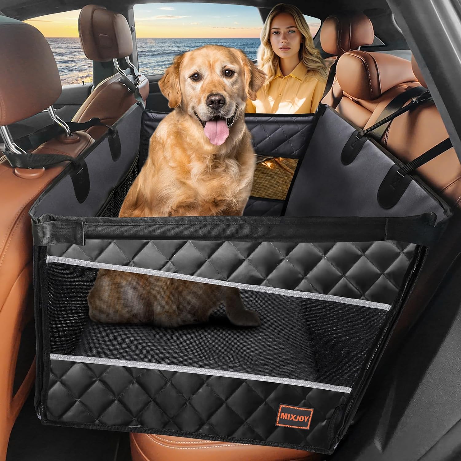 MIXJOY Dog Car Seat for Large Dogs