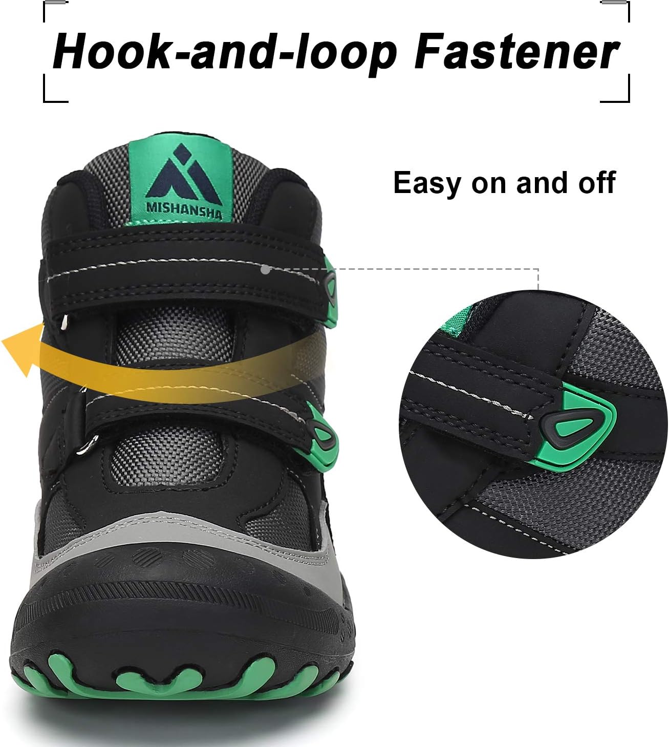 Thumbnail 4 de Mishansha Kids Hiking Boots: Durable, Easy-On, Anti-Collision Kids’ Outdoor Boots