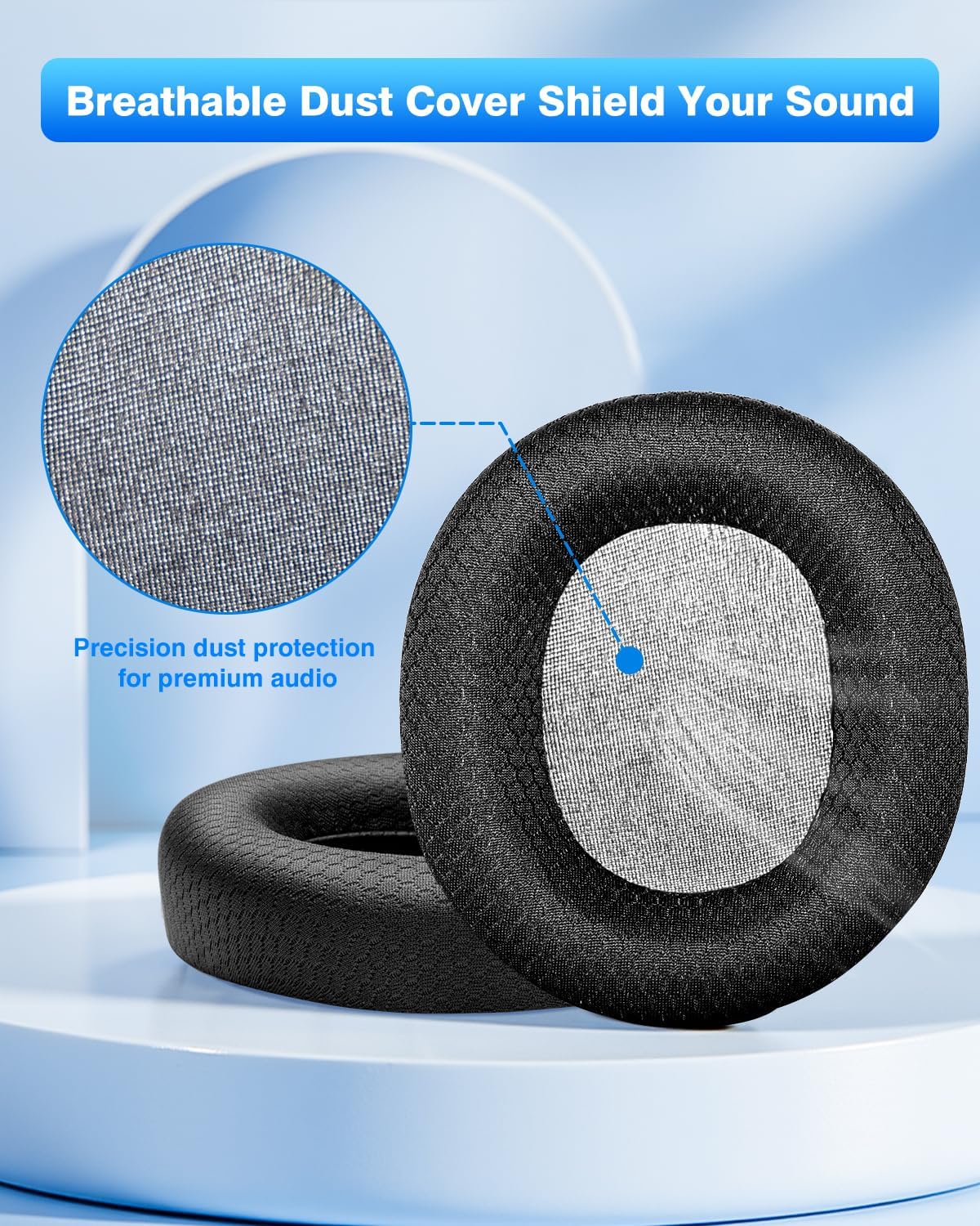 Thumbnail 3 de Link Dream coussinets de remplacement pour casques SteelSeries Arctis (jusqu’à 7/9/Pro/Prime) – noir